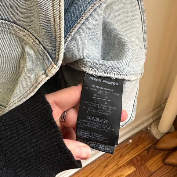 HERON PRESTON ASYMMETRICAL DENIM DRESS - One of a kind! - Picture 6 of 7